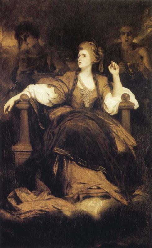 Sir Joshua Reynolds Sarah Siddons as the Traginc Muse oil painting picture
